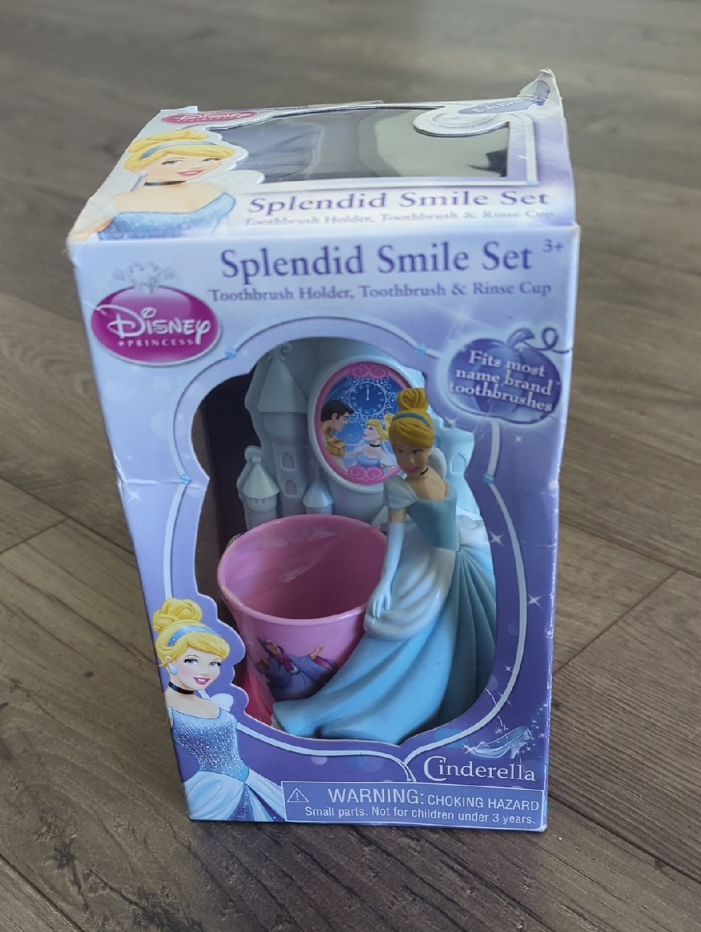 Disney Cinderella Toothbrush Holder & Pink Rinse Cup